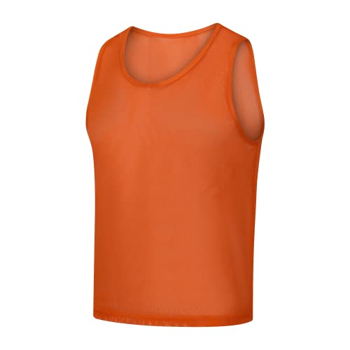 Image of Scrimmage Vests Pinnies Team Practice Jerseys for Kids,Youth and Adult Sports Soccer,Football,Basketball(12 Pack)