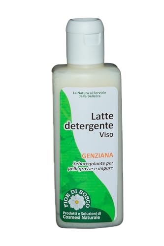 Centisia Limpiador Facial con Genciana 200ml – Limpiador Facial Natural para Pieles Grasas e Impuras – Desmaquillante Delicado con Aceite de Lavanda y Almendras Dulces – Cosmético Bio