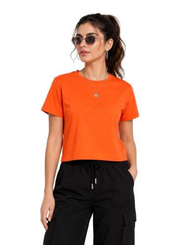Image of Women's Plain Cotton T-Shirt