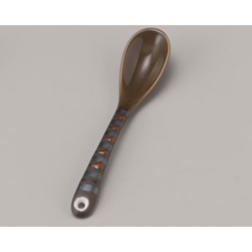 Amazon.co.jp: 陶スプーン 錆渦スプーン [13.3×2.5×2.4cm] 強化