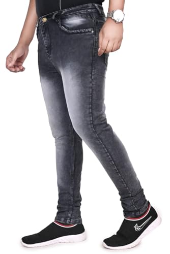 Image of Men's Slim Fit Stretchable Denim Jeans Stylish Mid-Rise Casual Wear Comfortable Soft Cotton Blend Fabric Trendy Jeans for Daily, Office & Party Use