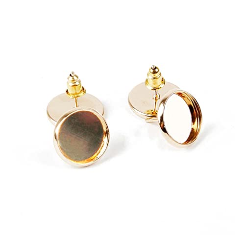 Apprêts DIY : boulon de boucle d'oreille en fer de 12 mm