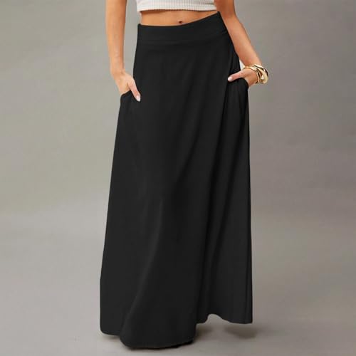 Women's 2025 Bohemian Long Floral Skirts Flowy High Waist Floral Maxi Skirt Summer Regular Trendy Skirts2