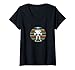 Damen Retro Robotik Robotik Wissenschaft Student Roboter Enthusiast Attire T-Shirt mit V-Ausschnitt