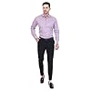 Sparrow Outfit Men’s Pure Cotton Regular Fit Shirt | Casual Wear Formal Shirts for Men and Boys | Spread Collar Long Sleeve Button Down Shirt for Office Parties and Special Occasions (Red Blue Dots)