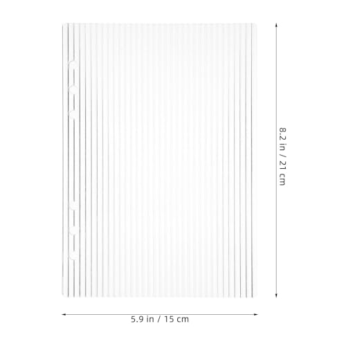 Image of Clear A5 Binder Cover, 6 Ring Transparent Acrylic Planner Protector Shell, Minimalist Refillable 6 Hole A5 Notebook Cover for Budget Binders, Journals & Office Planners (8.27 inch x 5.91 inch)