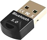 Adaptador USB de Bluetooth 5.0, Bluetooth USB Dongle Transmisor y Receptor para PC con Windows XP/7/8/8.1/10, Bluetooth Network Adapter para Ordenador, Portatil, Auriculares, Altavoz, Teclado