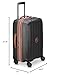 DELSEY PARIS Carrousel Hardside Expandable Luggage with Spinner Wheels, Black, Checked-Large 28 Inch