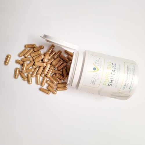 Beauvital Pure Bio Shiitake Kapseln 120 Stück 500mg Lentinula edodes