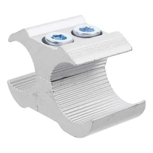 HOMSFOU Accesorio de Abrazadera Metálica para Silla de Ruedas Soporte para Bastón, Pieza de Fijación Estable para Tubos de Andadores