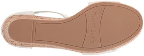 Franco Sarto Womens Clemens Cork Espadrille Wedge White Leather 10 M | Image 3