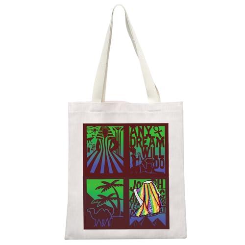 MEIKIUP The Amazing Technicolor Dreamcoat Tote Bag Musical Lover Shoulder Bag Musical Theatre Gift Stagey Gift