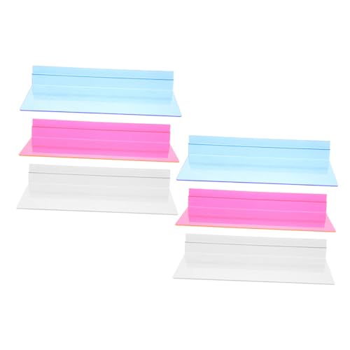 HOOTNEE 6pcs Wall Retail Display Shelves Sturdy Shoe Racks for Wall Sneaker Storage Organizer Holder Stand Floating Sneaker Display Shoes Shelf