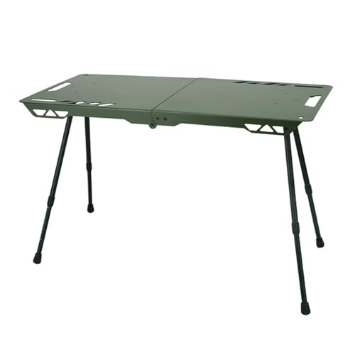 Mesa de camping plegable | Escritorio plegable de altura ajustable, mesa de campamento plegable para picnic, para exteriores, interior, patio, jardín, patio, picnic, senderismo, viajes, playa, viajes