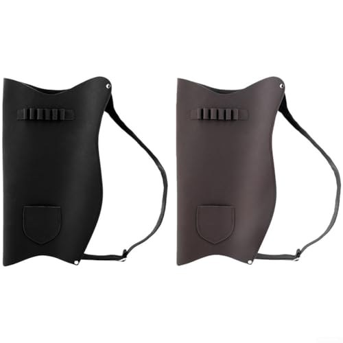 Carcaj de cuero Zilimontt tradicional con funda integrada para arquería