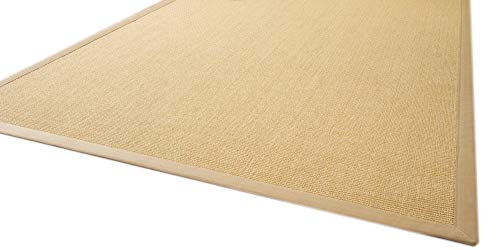 Steffensmeier Sisal Teppich Brazil mit Bordüre Farbe Natur beige Premium Qualität 100% Sisal,...