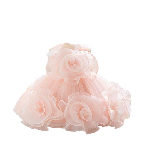 Girl Flower Dress Flower Design Princess Wedding Dress for Toddler and Baby Girl