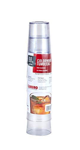 Verres transparents 254 ml lot de 72 gobelets incassables empilables