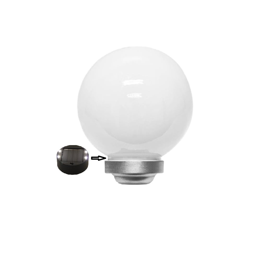 Ersatz-Solarmodul Für DAPO OLA & MARLA Kugelleuchten – 2 Oder 4 LEDs, 3000/4000K, Inkl. Akku, Für 15-30cm Leuchten