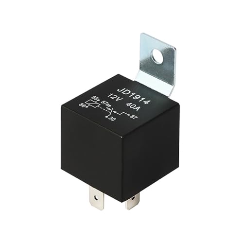 Relais automobile 12V 40A JD1914 étanche à 5 broches avec support en fer