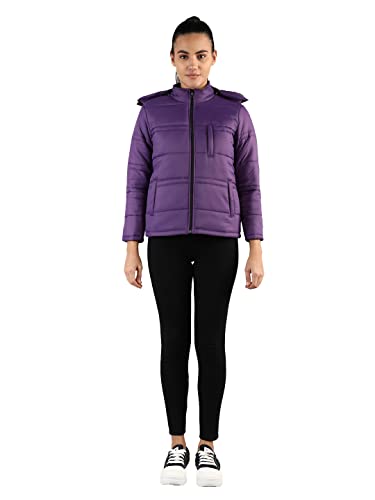 Image of CHKOKKO Women's Winter Quilted Jacket Purple XL