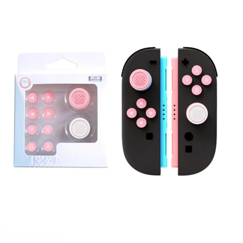 Switch2用ジョイスティックキャップ シリコンボタンキャップ シリコンカラーボタンステッカー