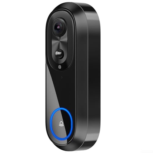 Homeponnew Timbre de video WiFi con cable con cámara HD 1080P para aplicación Tuya, comunicación bidireccional y construcción robusta