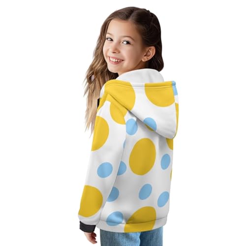 Kids Cardigan Hoodie, Soft Athletic Sweatshirt Fashion Cozy Winter Jacket with Kangaroo Pocket for Boy Girls S ~ XL3