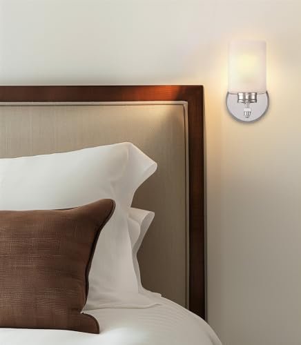 Image of Kira Home Phoebe 8 inch Modern Industrial Wall Sconce for Bathroom Vanity, Pack of 2