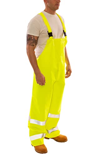 Image of Tingley Unisex Eclipse Quad-Hazard High Visibility, Liquidproof, Arc Flash and Flash Fire Protection Overalls, Fluorescent Yellow-green, Medium