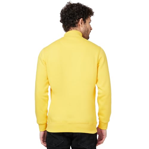Image of Spykar Blended High Neck Full Sleeve Sweatshirt for Men