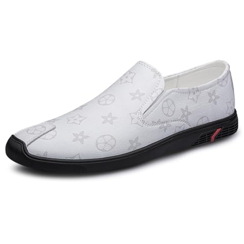 Men's Leather Penny Loafers - Casual Slip - On Style, Ideal for Driving, Wedding, Prom & Slipper Occasions