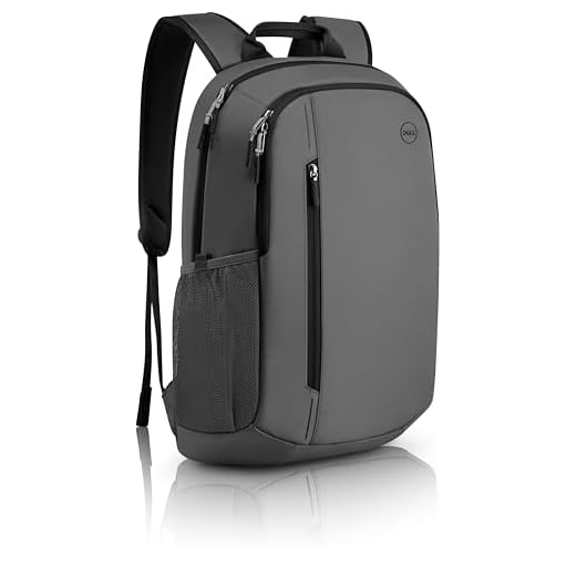 Dell Mochila EcoLoop Urban 14-16 – CP4523G – Capacidade de 20 L, alças ajustáveis, resistente a intempéries, fecho de zíper duplo, manga acolchoada, costas acolchoadas com malha de ar – cinza