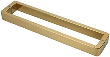 XIAN RONW Rong Store Thickening Type Stainless Steel Gold Shower Room Glass Door Handle Glass Door Hinge Glass Clamp Door Clip Bathroom Accessories (Color : 440mm Handle)