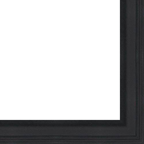 Picture Frame Moulding (Wood) 100ft Bundle - Traditional Black Finish - 1