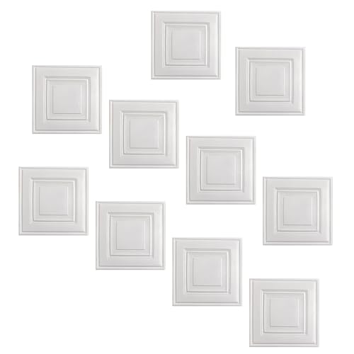 Paneles De Pared 3D Peel | 10 Pegatinas De Papel Pintado De Ladrillo De Imitación | Paneles De Ladrillo De Espuma 35x35cm | Decoración De Pared Adhesiva Desmontable Impermeable Para Dormitorio, Sal