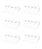 Nike Trainingssocken Sneaker Everyday Lightweight Socks SX7679 12 Paar, Größe:38-42, Artikel:-100 white