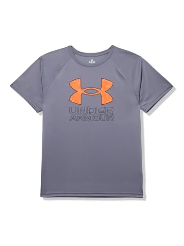 Image of Under Armour Boys' Tech Hybrid Printed Fill Short-Sleeve T-Shirt