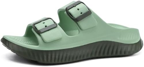 KuaiLu Womens Recovery Sandals With Comfortable Plantar Fasciitis Arch Support, Orthotic Adjustable Thick Cushion Sport Slides Reduces Stress on Feet, Joints & Back Post-Exercise KuaiLu Womens Recovery Sandals With Comfortable Plantar Fasciitis Arch Support, Orthotic Adjustable Thick Cushion Sport Slides Reduces Stress on Feet, Joints & Back Post-Exercise
