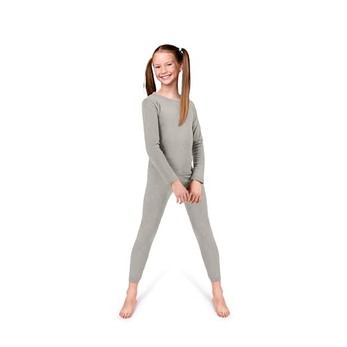 Rocky Thermal Underwear Kids Girls Thermal Underwear Set Long Johns kid Thermals Kid Base Layer kids thermals top bottom set Winter Clothes Shirt Pants Ski/Extreme Cold (Heather Grey, S, Heavy)