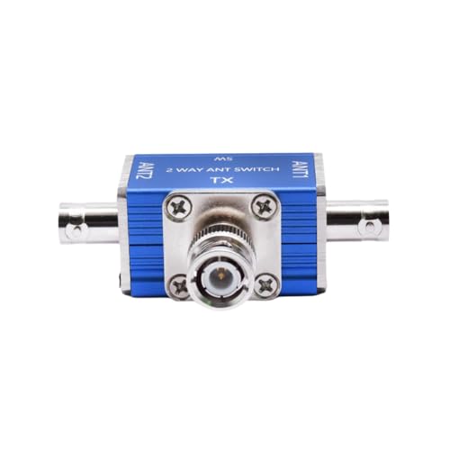 Conmutador coaxial de antena CB y Ham de 2 vías con conector BNC de 100W y 1 a 30 MHz 2