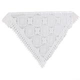Élégance : cette nappe de salle à manger en dentelle blanche présente de beaux motifs géométriques qui apportent une touche élégante à votre salle à manger pour toute occasion spéciale