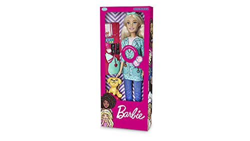 Pupee Large Doll Veterinária Com 12 Frases Barbie Profissões Mattel