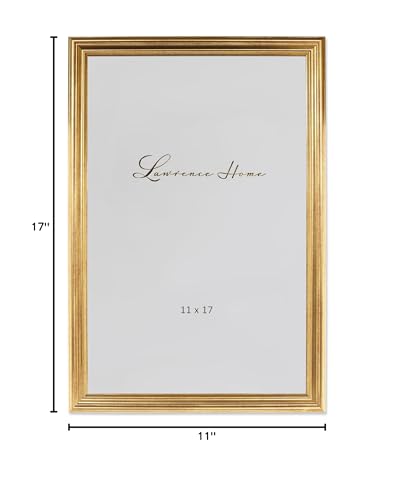 Image of Lawrence 536217 11x17 Sutter Burnished Gold Picture Frame
