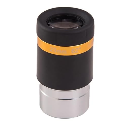 Ocular de telescopio de 1,25" con gran angular de 23mm y lente Barlow integrada