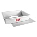 Fat Daddio's POBCC-9133 Sheet Cheesecake Pan with Removable Bottom Anodized Aluminum, 9 x 13 x 3 Inch, Silver