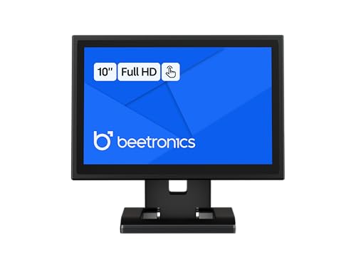 Image of Beetronics 10 Inch Touchscreen Monitor | Full HD 1080p | 10TS7M - Industrial-Grade, Professional 10-Point Multi Touch Display for PC, Mac, Linux - HDMI, DisplayPort, USB-C, VGA Inputs