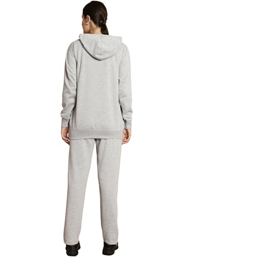 Image of Mack Jonney Solid Hooded Cotton Fleece tracksuit Co-Ord Set for Women-MACK32729