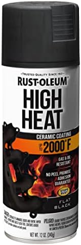 Rust-Oleum 248903 Automotive High Heat Spray Paint, 12 oz, Flat Black