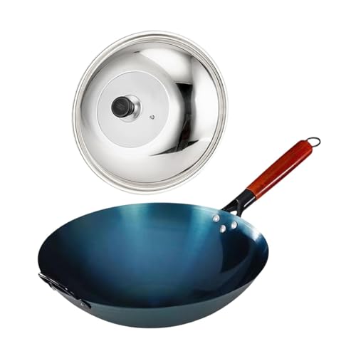 Wok de Hierro Fundido 30 cm con Mango de Madera miniatura 7